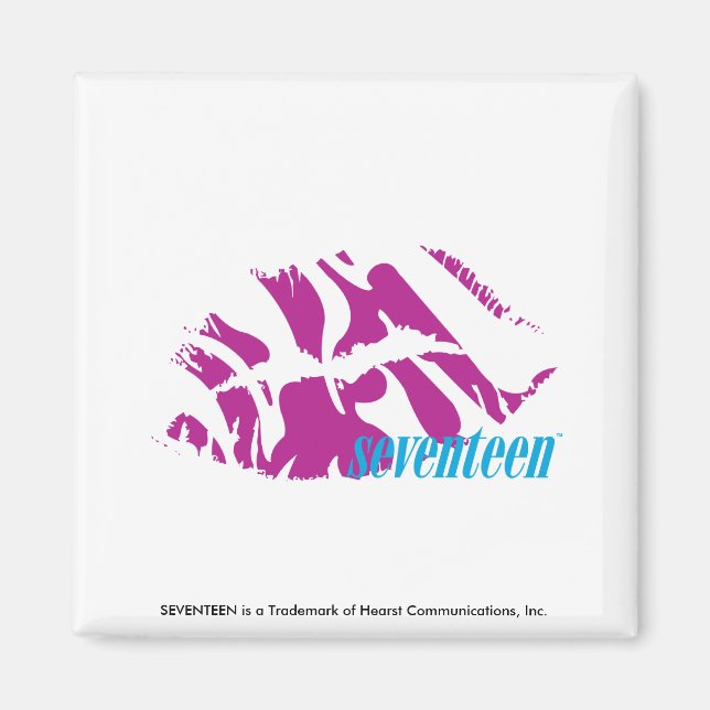 Zebra Lila Magnet (Framsidan)