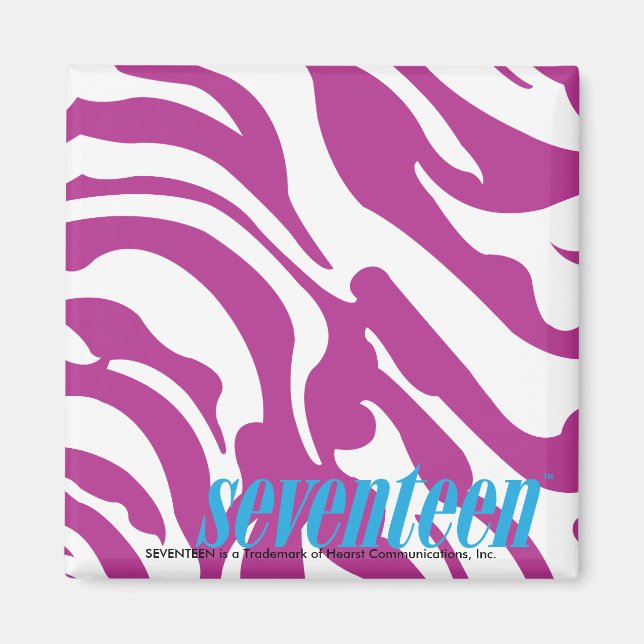 Zebra Lila Magnet (Framsidan)