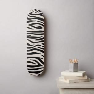 Zebra Linjer Mönster Mini Skateboard Bräda 18,5 Cm