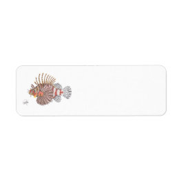 ZEBRA LIONFISH RETURADRESS ETIKETT