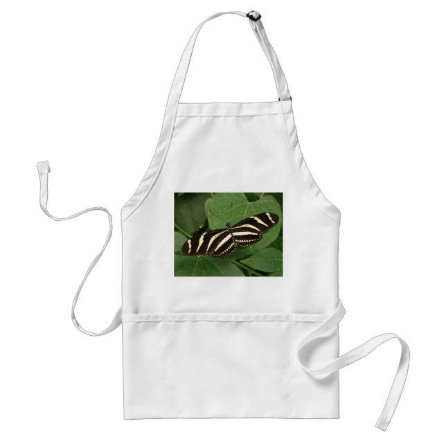 Zebra Longwing Butterfly Apron Förkläde (Framsidan)
