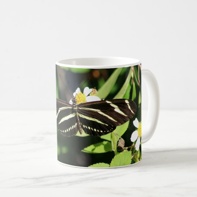 Zebra Longwing Butterfly Kaffemugg (Framsida höger)