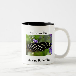 Zebra Longwing Butterfly Mugg. Två-Tonad Mugg