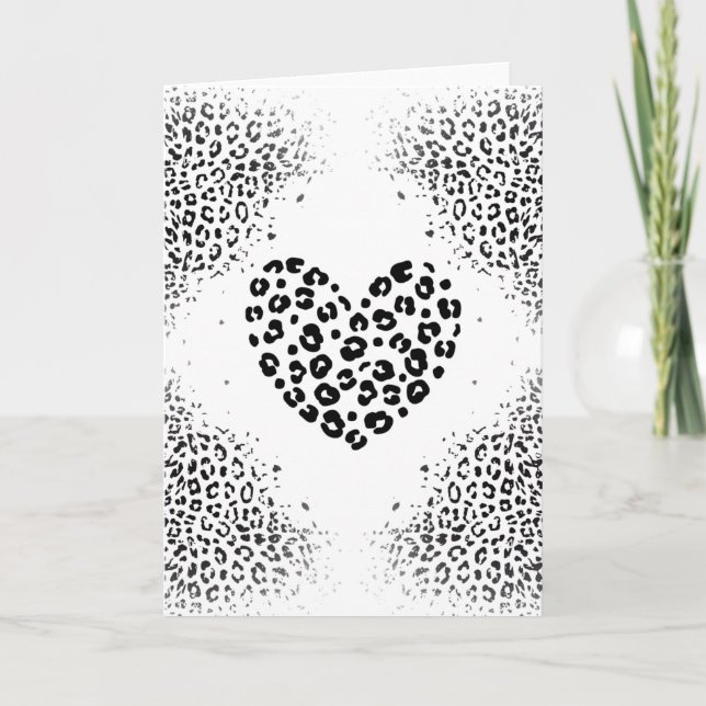 Zebra love Grußkarte Kort (Framsida)