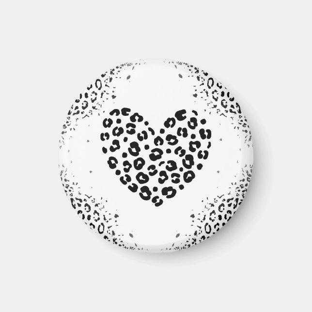 Zebra love Grußkarte Magnet (Framsidan)