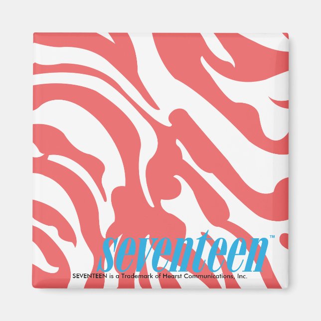 Zebra LtPink Magnet (Framsidan)
