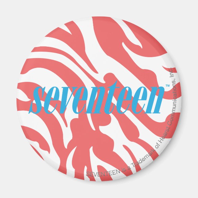Zebra LtPink Magnet (Framsidan)