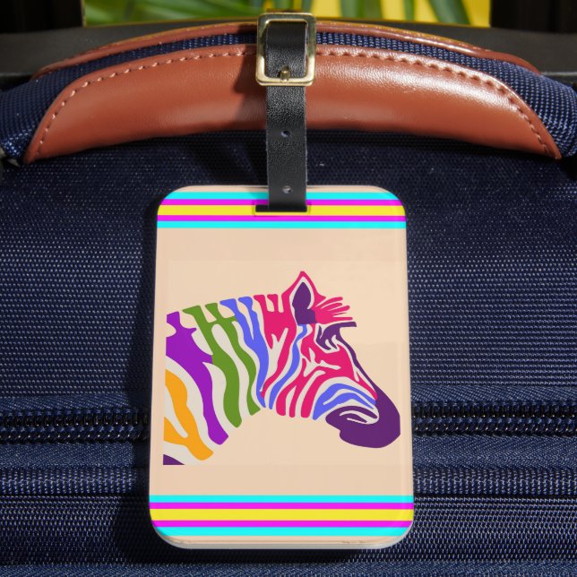 Zebra Luggage Tag Bagagebricka (Framsida Insitu 2)
