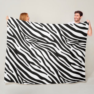 Zebra Luv 60 x 80 Fleece Blanket