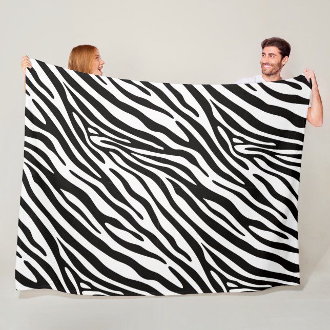 Zebra Luv 60 x 80 Fleece Blanket (På plats)