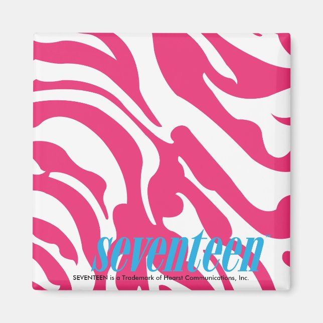 Zebra Magenta Magnet (Framsidan)