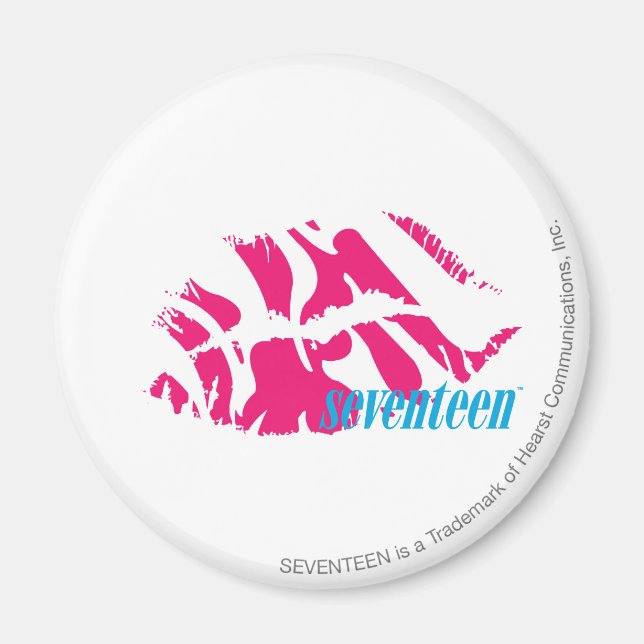 Zebra Magenta Magnet (Framsidan)