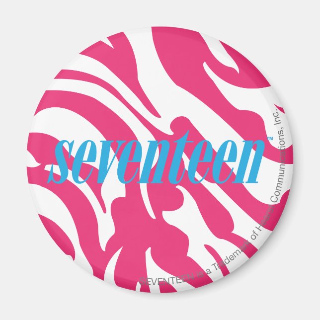 Zebra Magenta Magnet (Framsidan)
