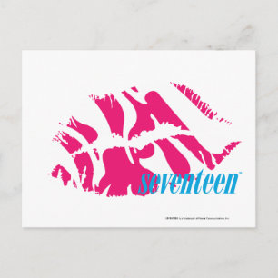 Zebra Magenta Vykort