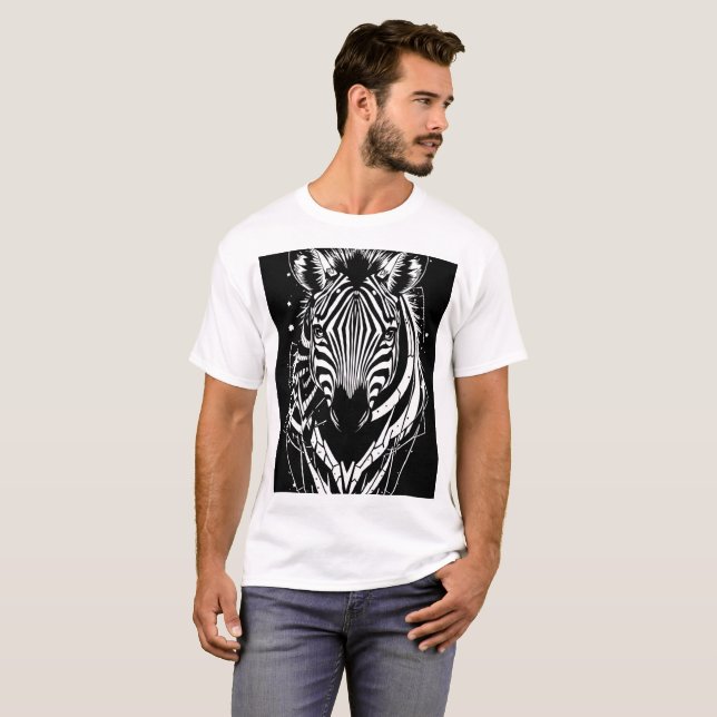 Zebra Man T Shirt (Hel framsida)