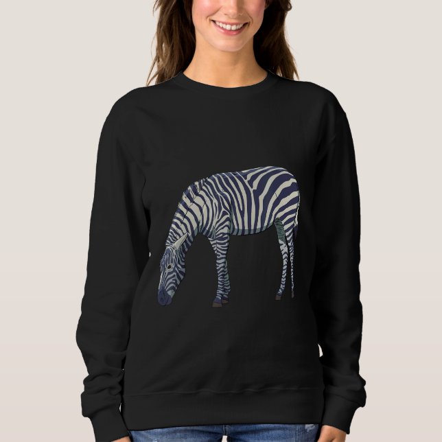 Zebra Manar Animal Motif Women's Animals Z T Shirt (Framsida)