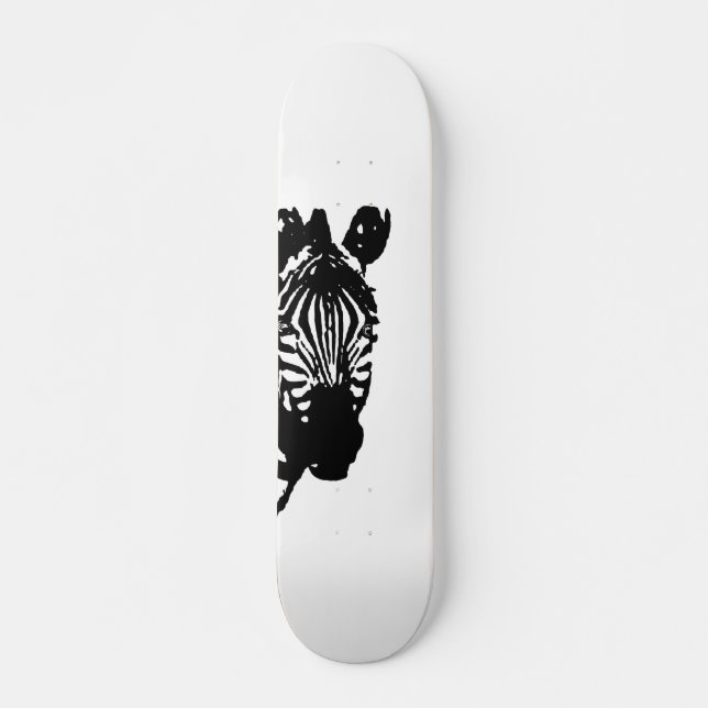 zebra mini skateboard bräda 18,7 cm (Framsida)