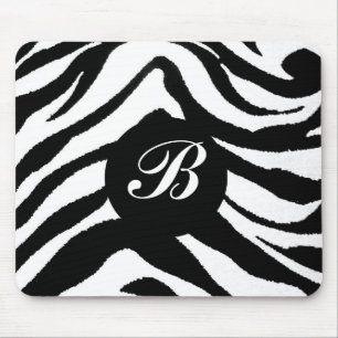 zebra monogram, musmatta