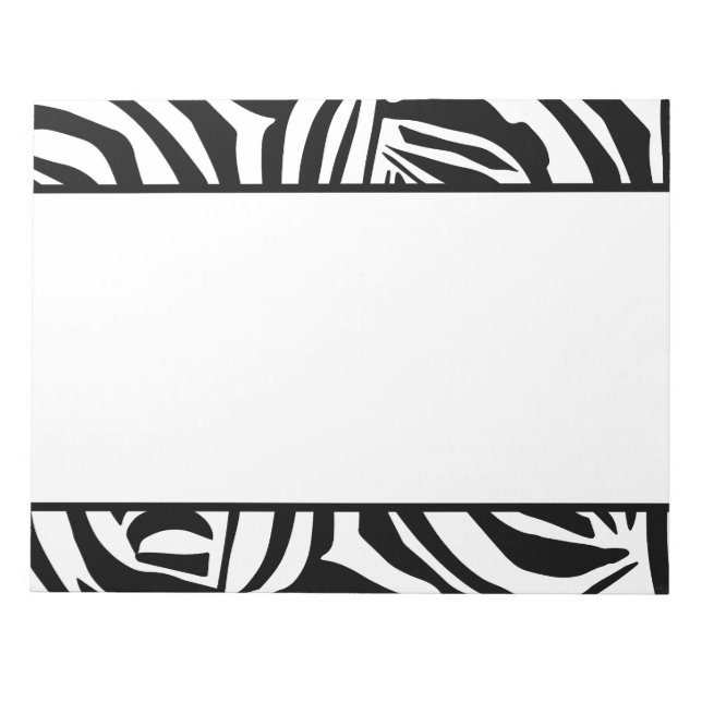 Zebra mönstrad anteckningsblock (Framsida)