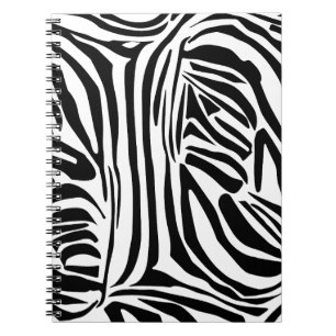 Zebra mönstrad anteckningsbok