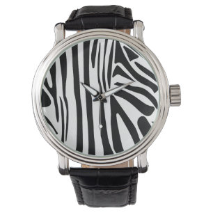 Zebra mönstrad armbandsur