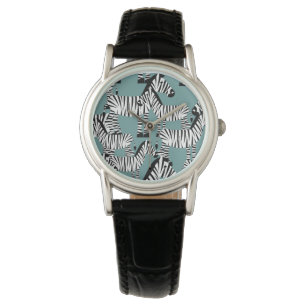 Zebra mönstrad armbandsur