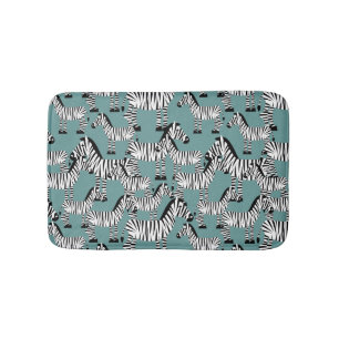 Zebra mönstrad badrumsmatta