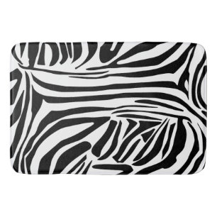 Zebra mönstrad badrumsmatta