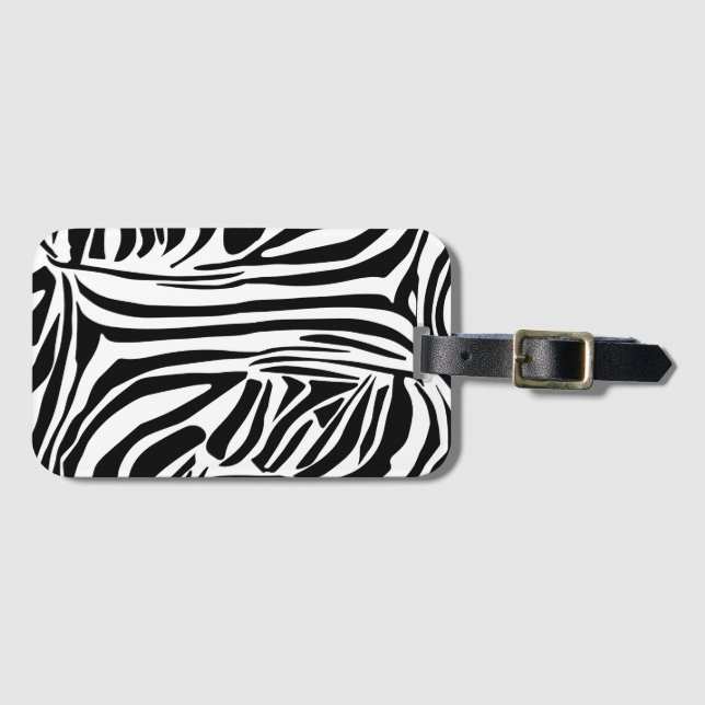 Zebra mönstrad bagagebricka (Framsida horisontal)