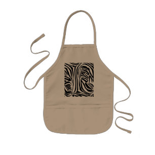 Zebra mönstrad barnförkläde