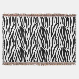 Zebra mönstrad Blanket Mysfilt