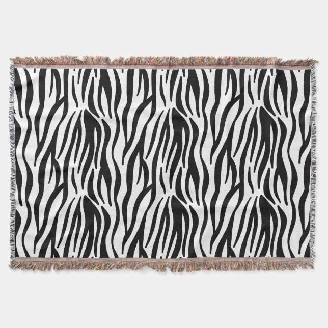 Zebra mönstrad Blanket Mysfilt (Framsidan)