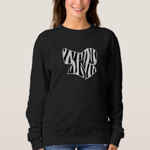 Zebra mönstrad Bow Cheer Coach T Shirt