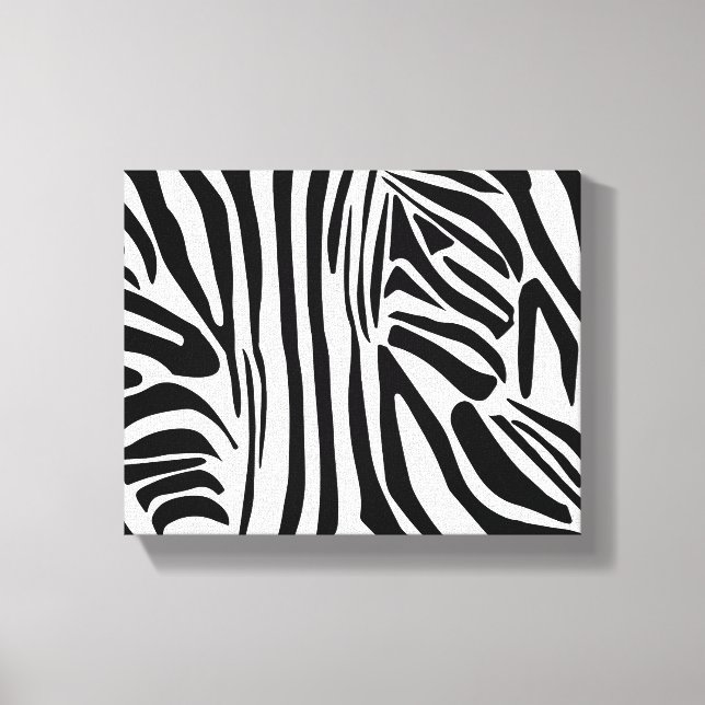 Zebra mönstrad canvastryck (Framsida)