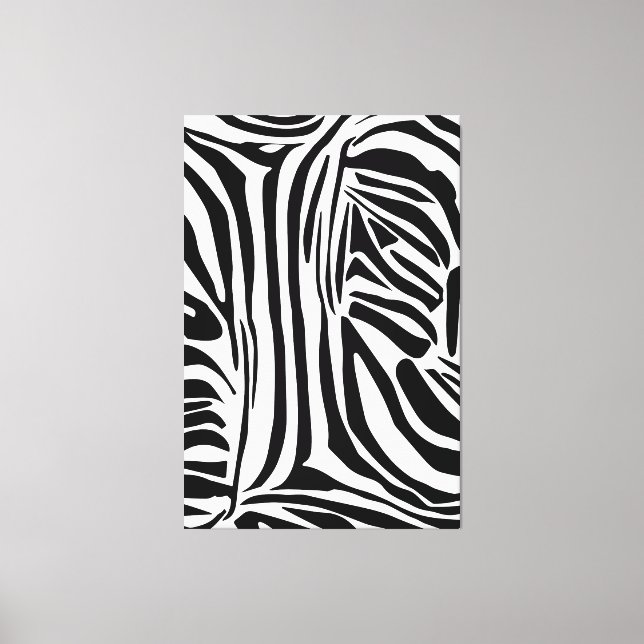 Zebra mönstrad canvastryck (Framsida)
