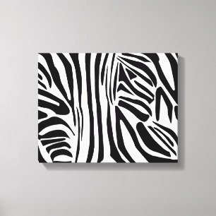 Zebra mönstrad canvastryck