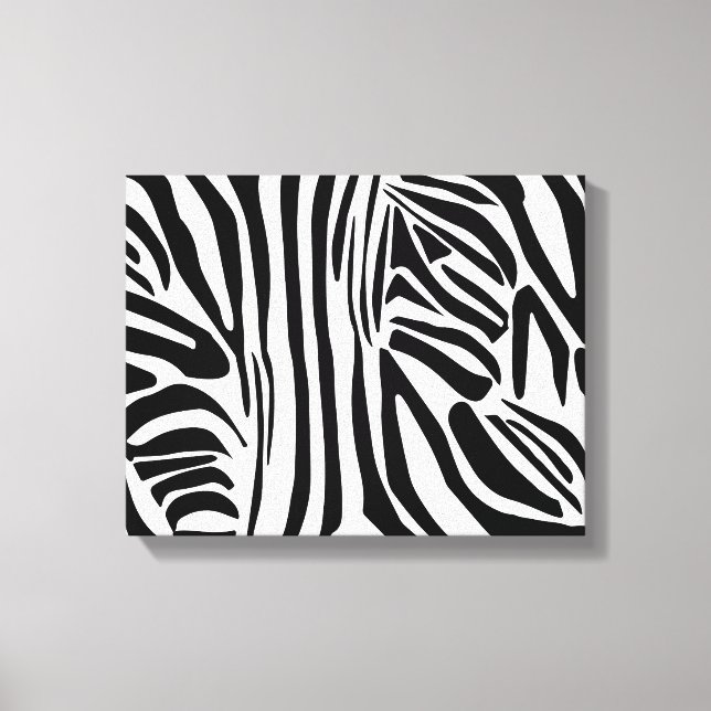 Zebra mönstrad canvastryck (Framsida)