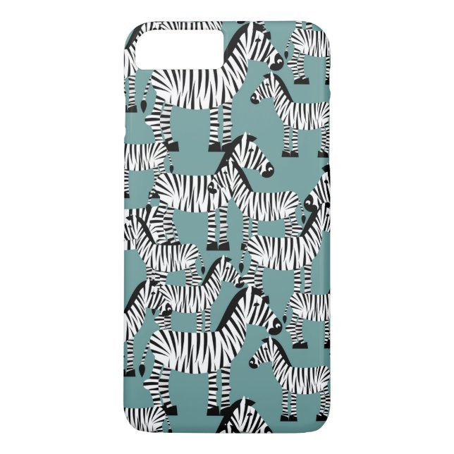 Zebra mönstrad Case-Mate iPhone skal (Baksida)