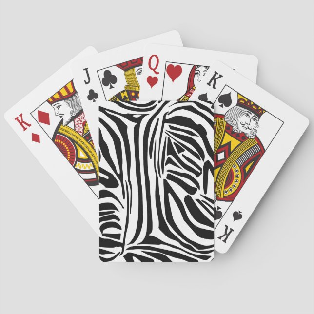 Zebra mönstrad casinokort (Baksidan)