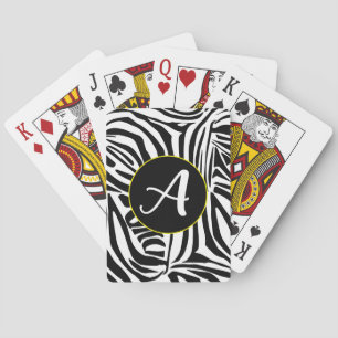 Zebra mönstrad casinokort