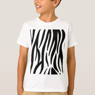 Zebra mönstrad djurt tryck t-shirt