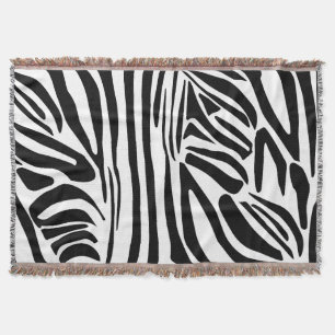 Zebra mönstrad filt