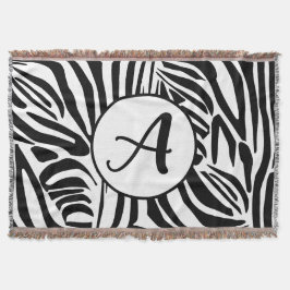 Zebra mönstrad filt