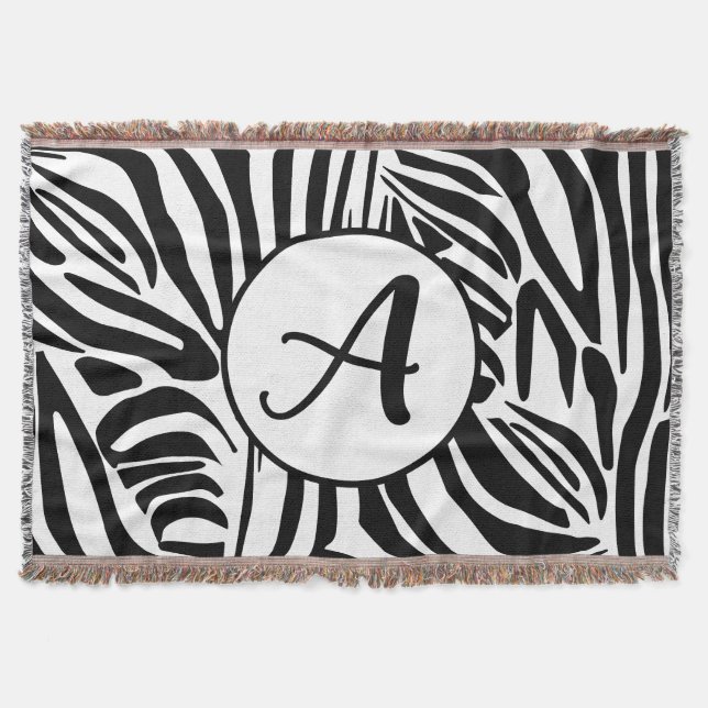 Zebra mönstrad filt (Framsidan)