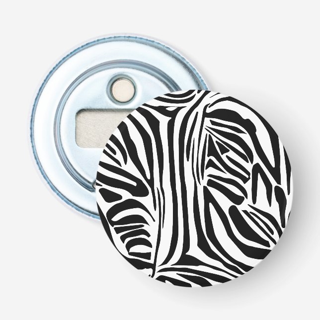 Zebra mönstrad flasköppnare (Framsidan)