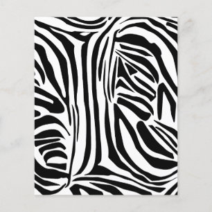 Zebra mönstrad flygblad