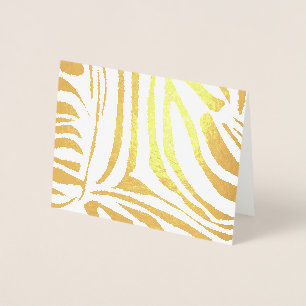 Zebra mönstrad folierat kort