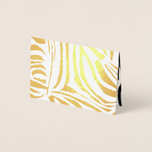 Zebra mönstrad folierat kort