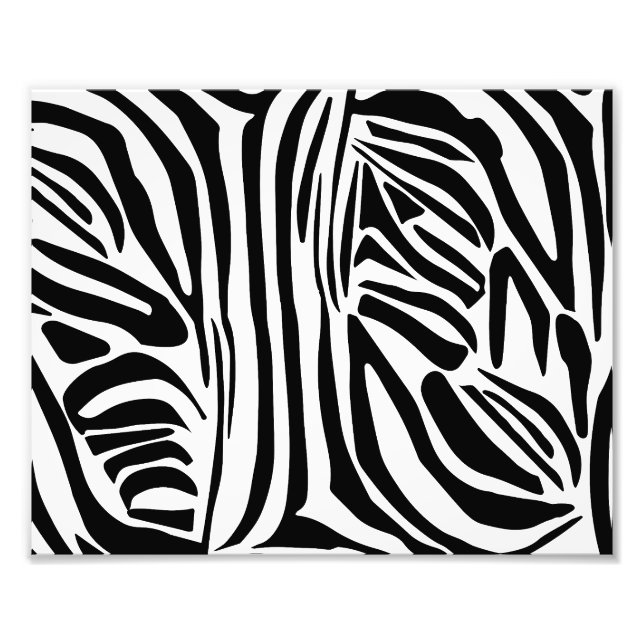Zebra mönstrad fototryck (Framsidan)