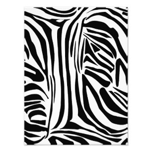 Zebra mönstrad fototryck